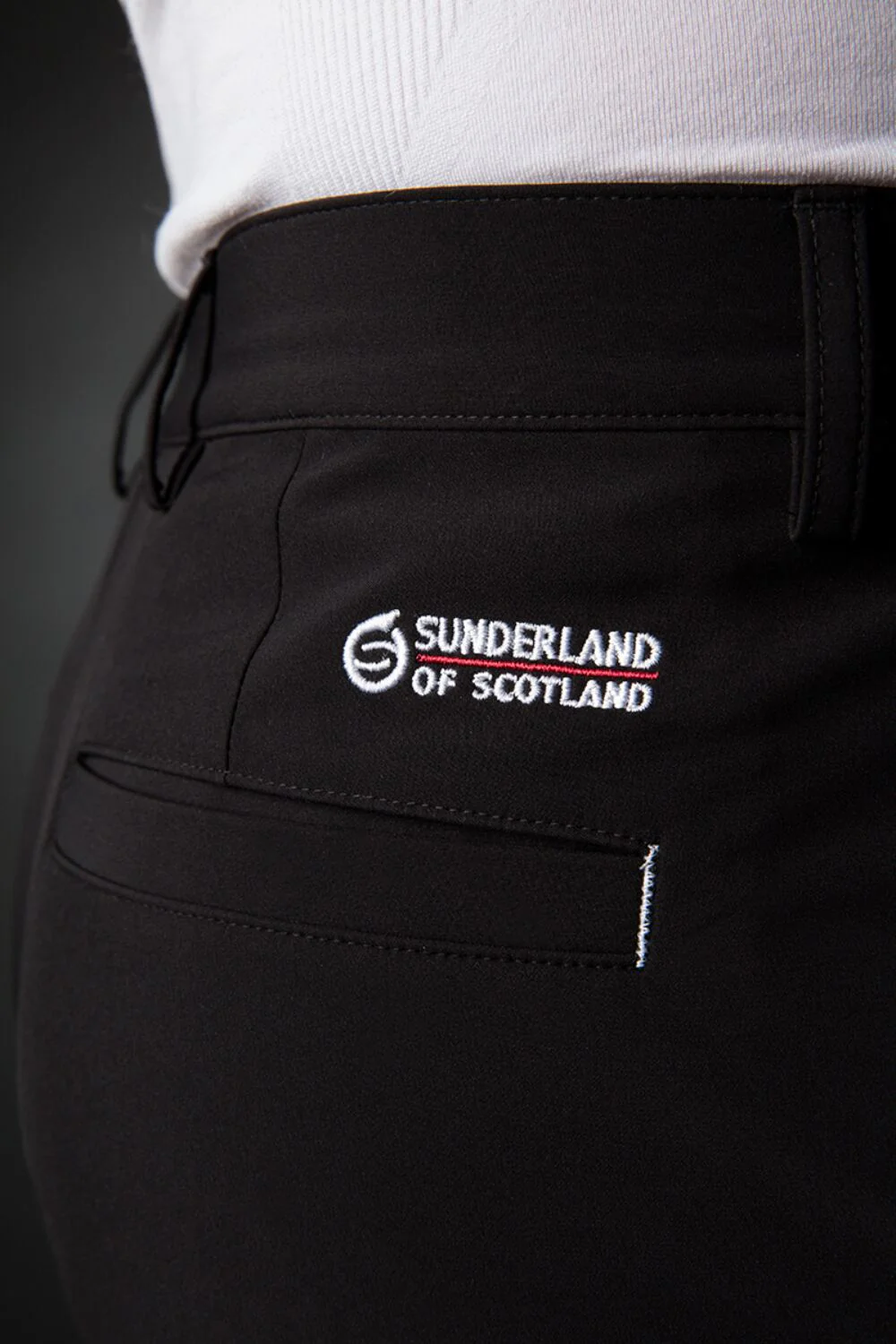 SUNDERLAND Morzine Technical Lightweight Showerproof Golf Trousers - Mens - Black - Image 3
