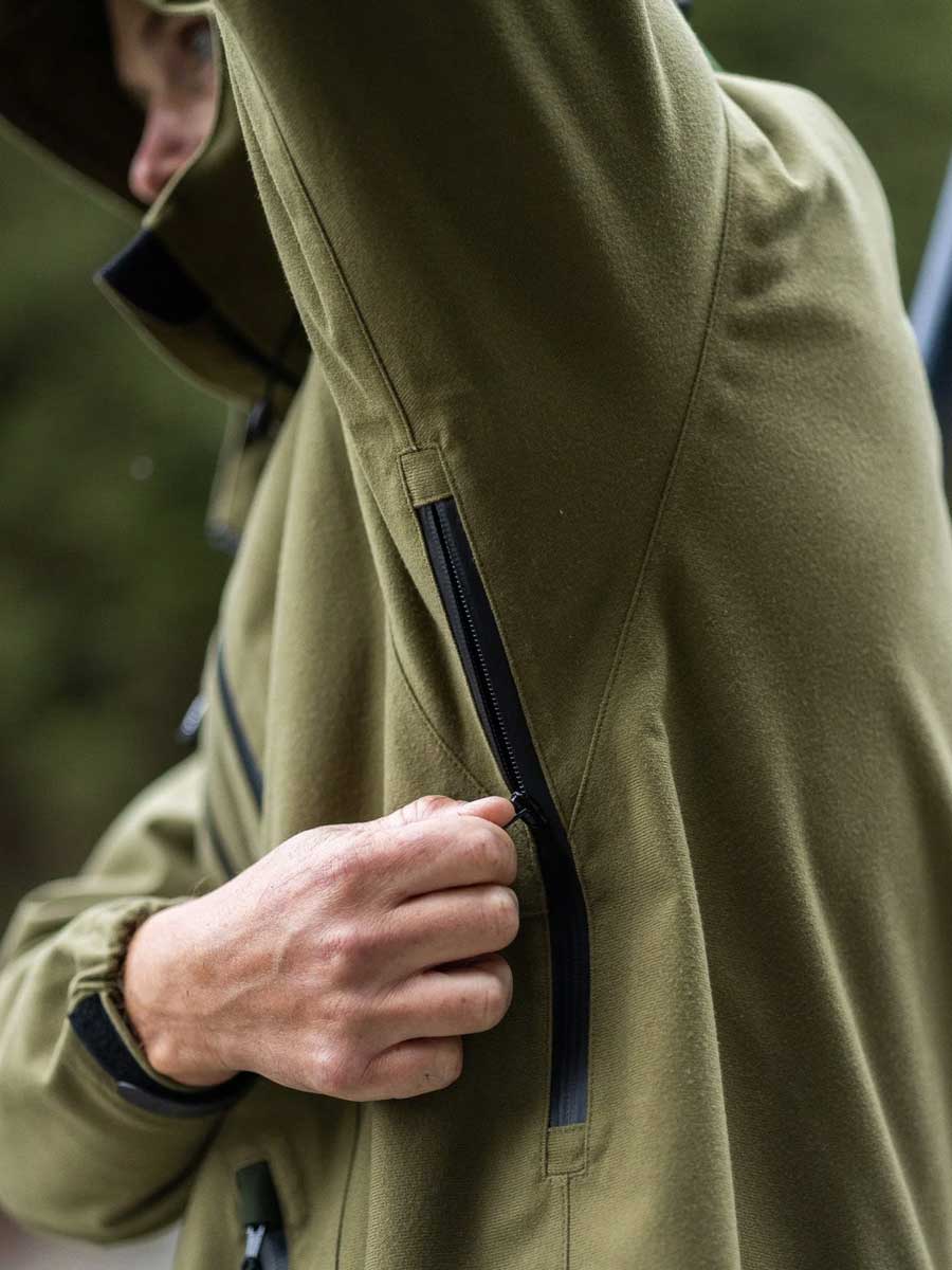SWAZI Ibex Waterproof Hunting Jacket - Mens - Tussock Green - Image 3