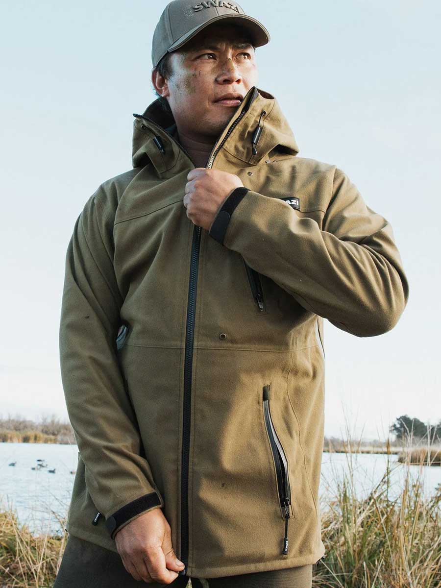SWAZI Ibex Waterproof Hunting Jacket - Mens - Tussock Green - Image 5