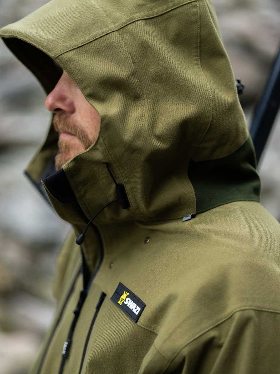 SWAZI Ibex Waterproof Hunting Jacket - Mens - Tussock Green - Image 6