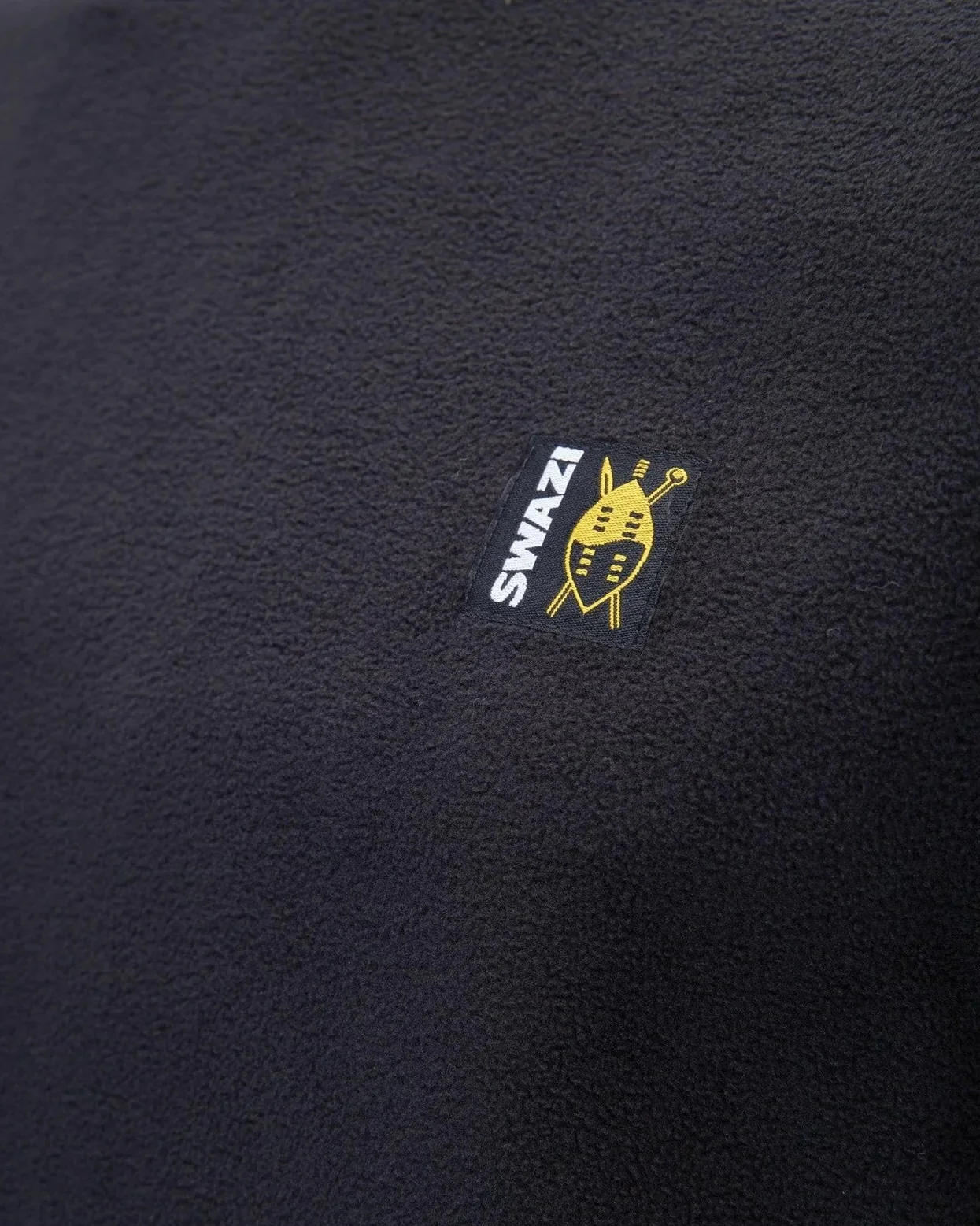 SWAZI Micro Fleece Top - Mens – Black - Image 4