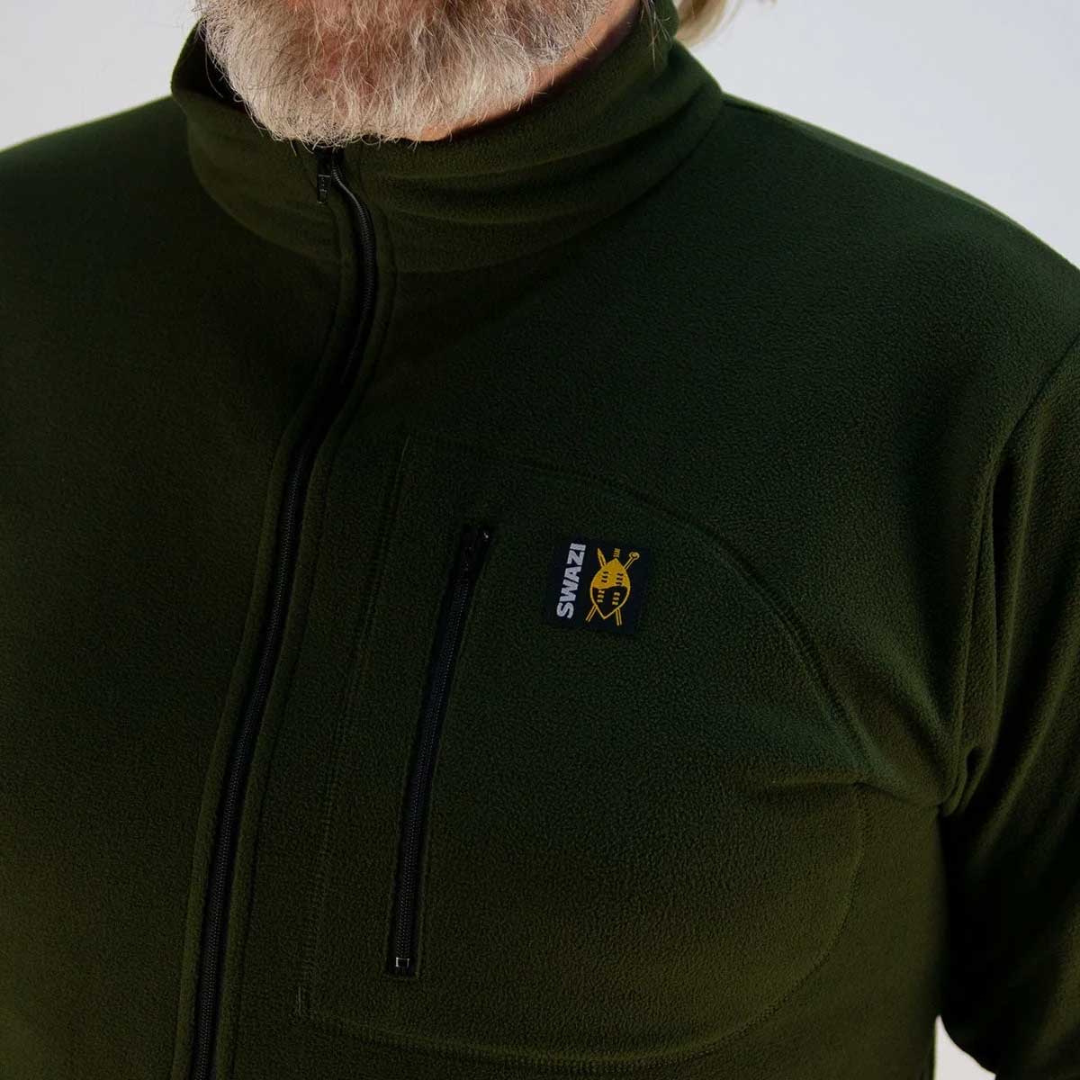 SWAZI Micro Shirt Fleece - Mens - Olive - Image 2