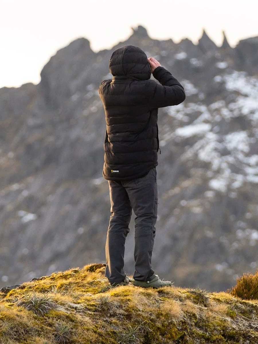 SWAZI Puffadder Puffer Jacket - Mens - Black - Image 3