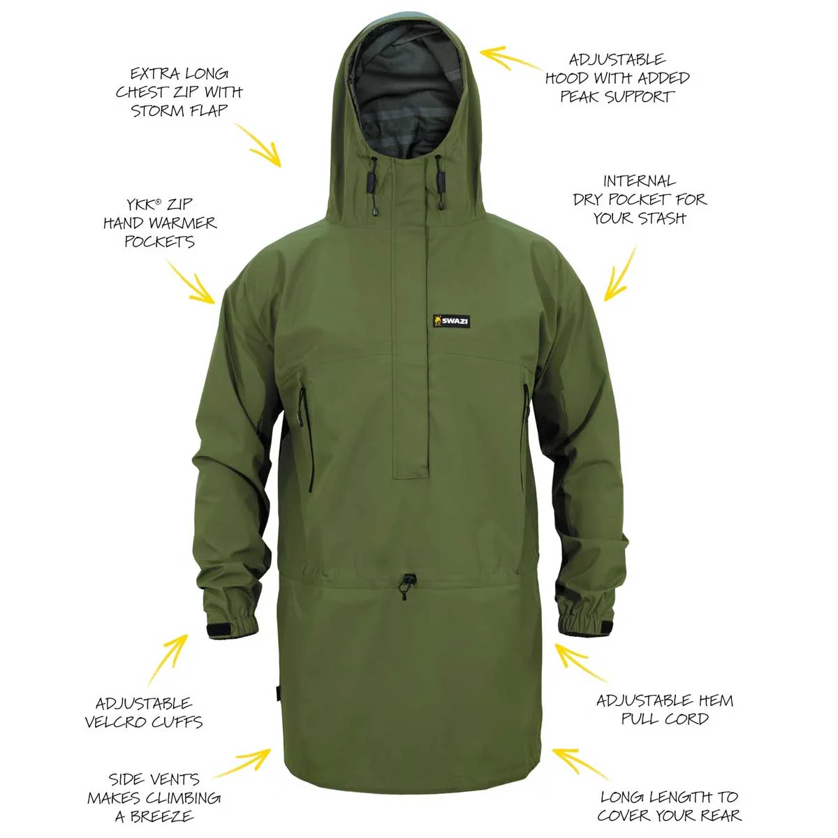 SWAZI Tahr Ultralite Jacket - Mens - Olive - Image 3