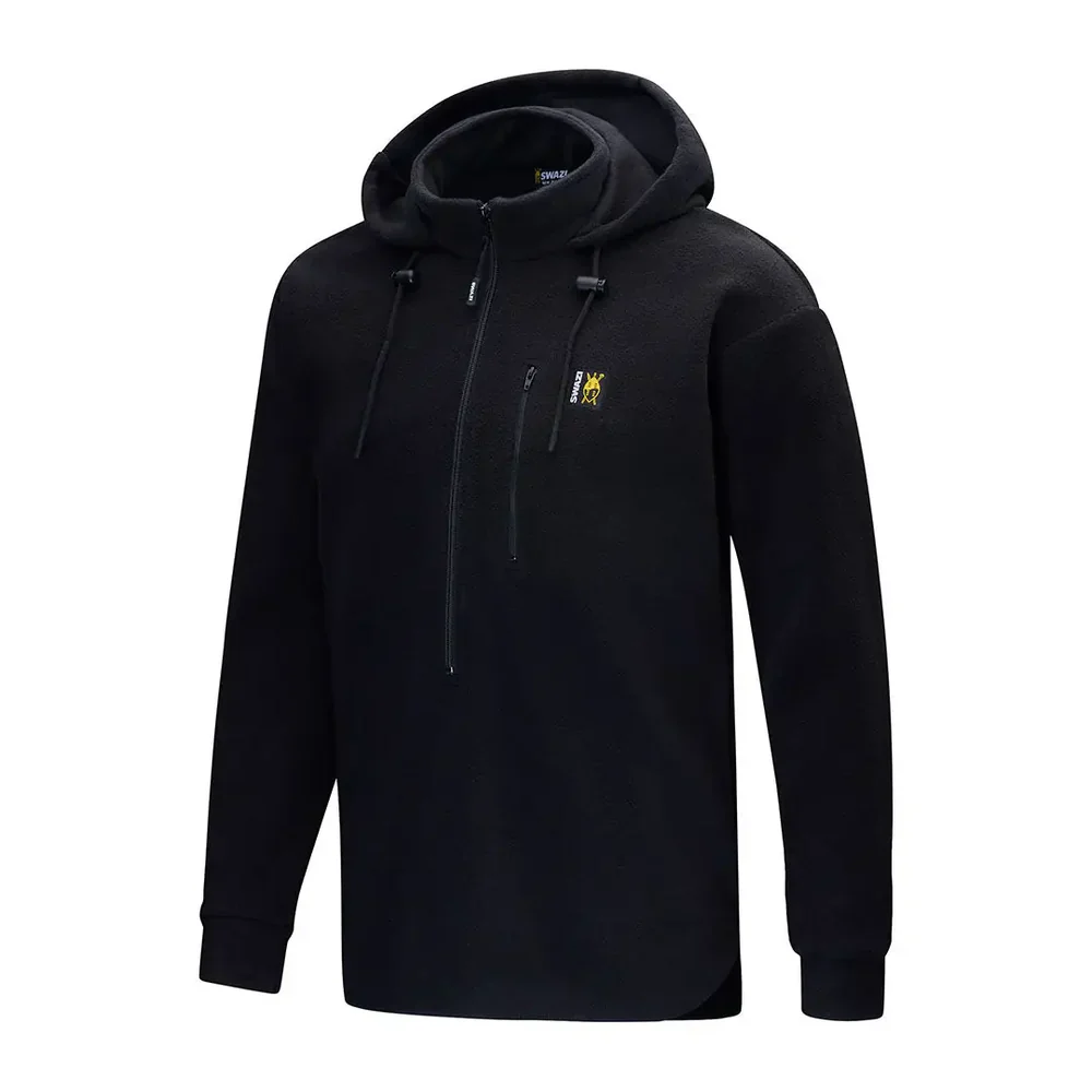 SWAZI The Hood Fleece - Mens - Black - Image 3