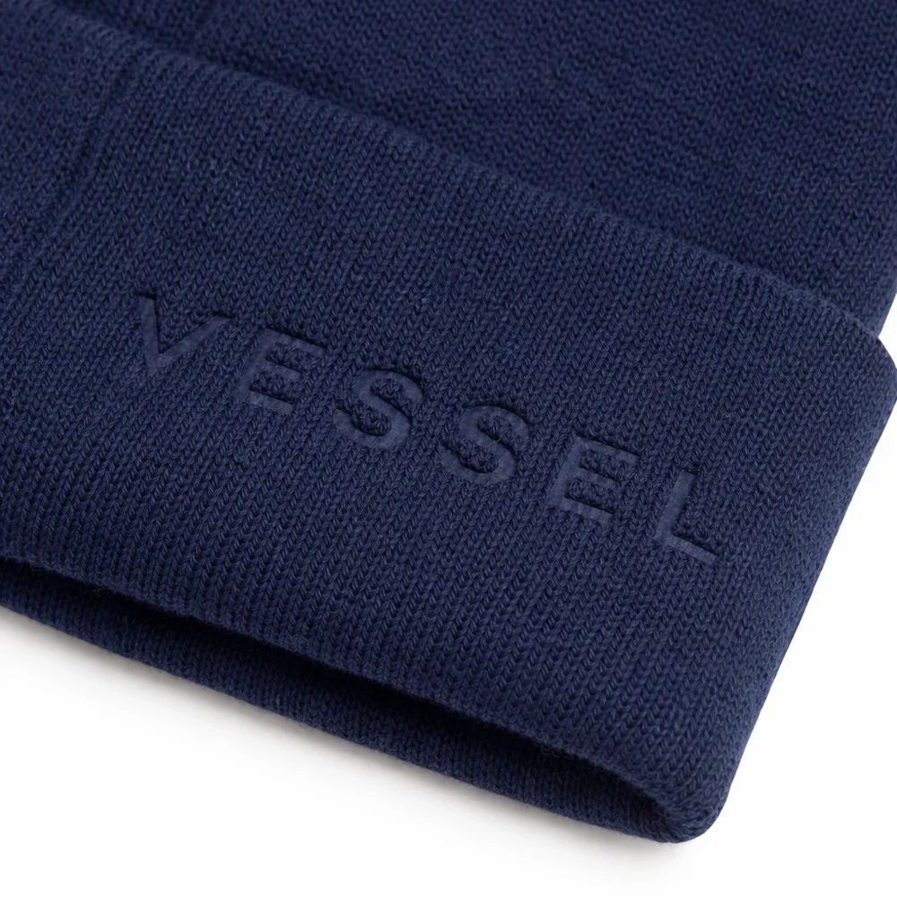VESSEL Beanie Hat – Navy - Image 2