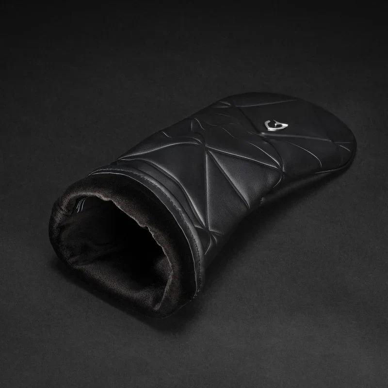 VESSEL Geometric Premium Golf Club Headcover – Genuine Leather – Black - Image 3