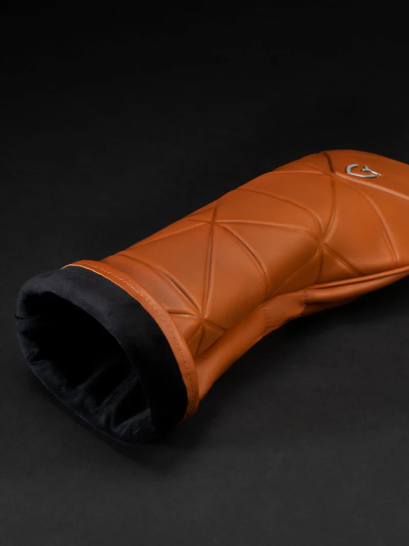 VESSEL Geometric Premium Golf Club Headcover – Genuine Leather – Smooth Brown - Image 3