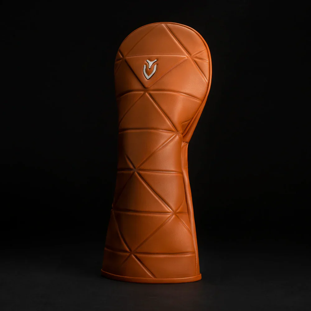 VESSEL Geometric Premium Golf Club Headcover – Genuine Leather – Smooth Brown - Image 4