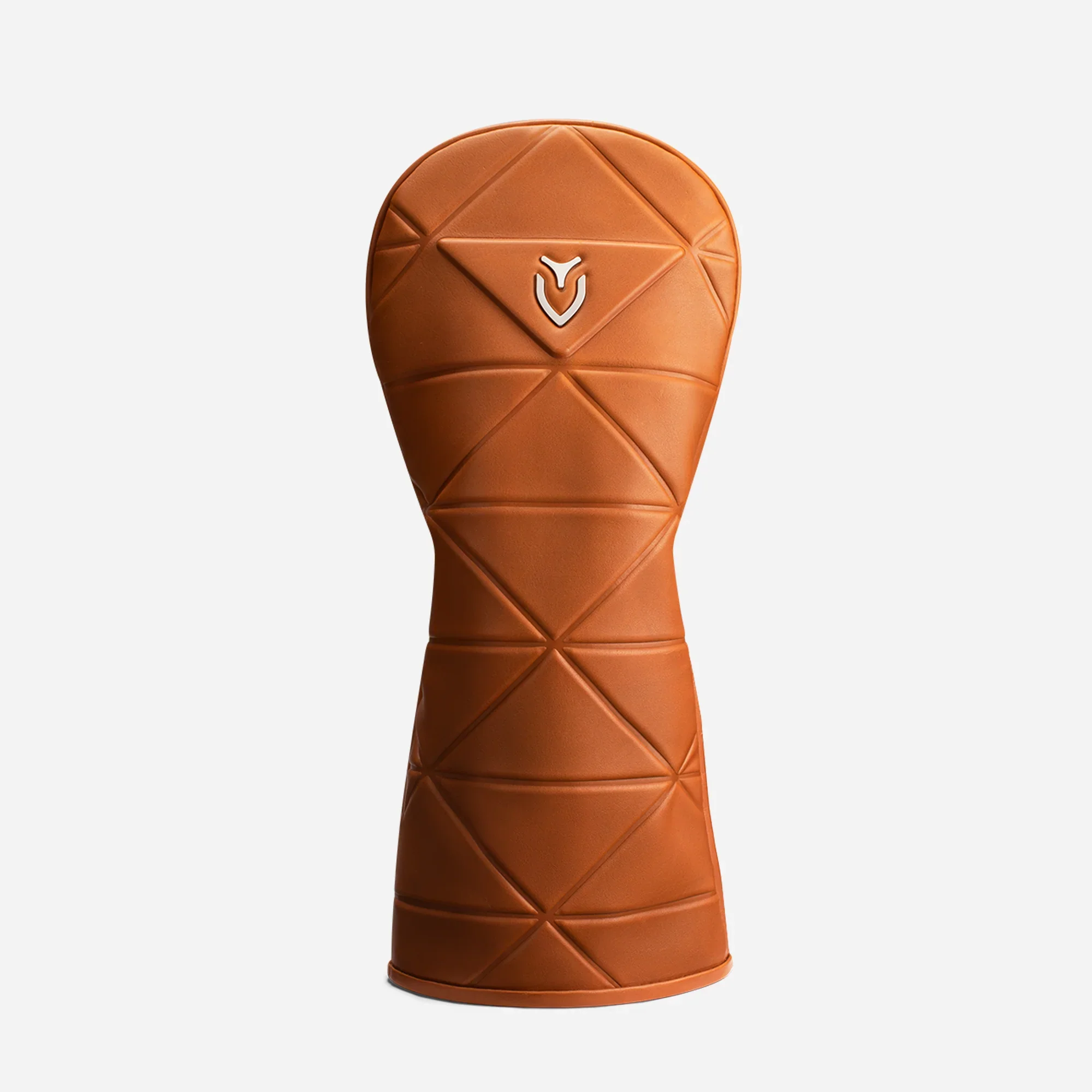 VESSEL Geometric Premium Golf Club Headcover – Genuine Leather – Smooth Brown - Image 6