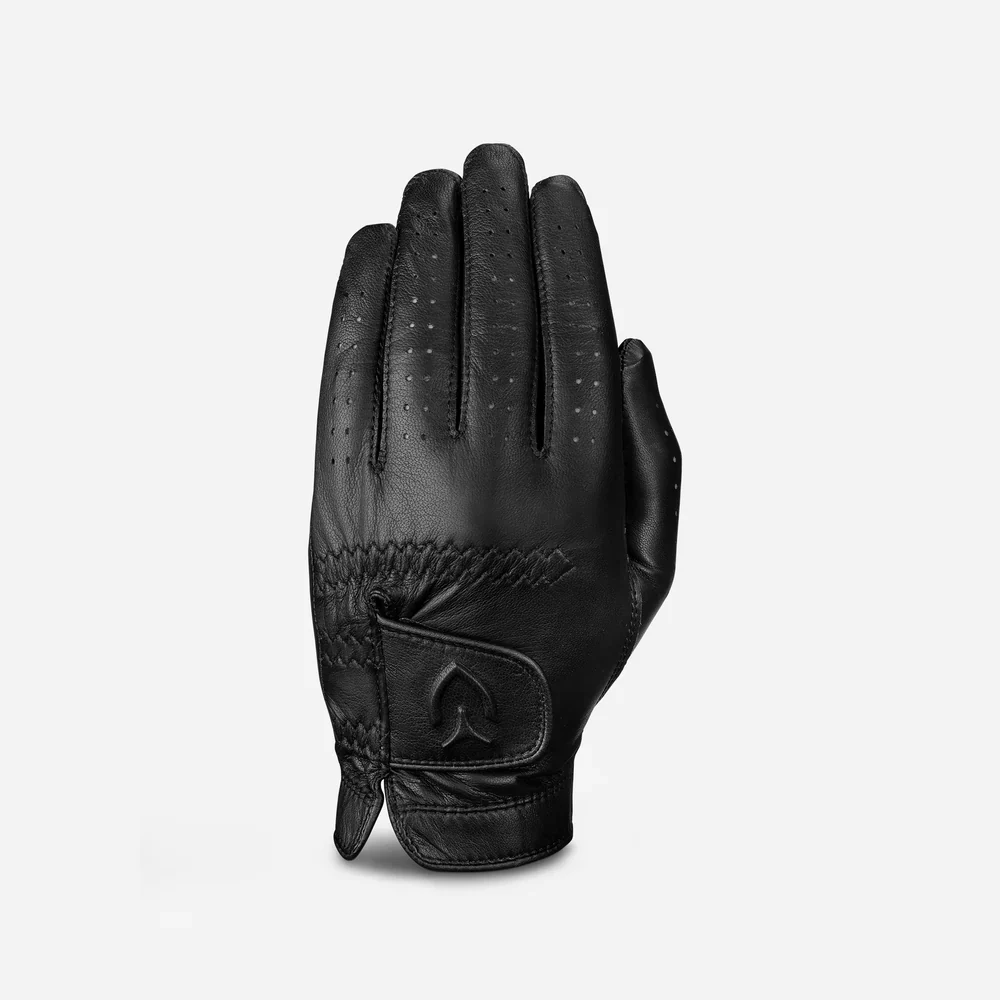 VESSEL Lux Cabretta Leather Golf Glove - Pebbled Black
