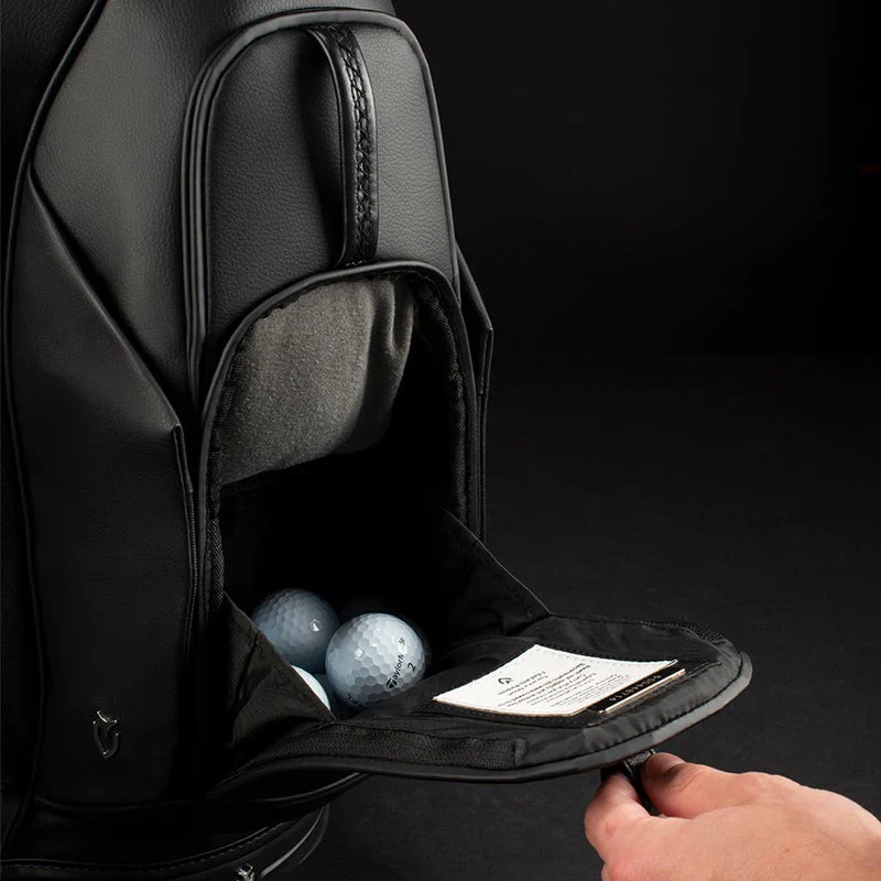 VESSEL Lux Carbon Stand Golf Bag - Pebbled Navy - Image 8