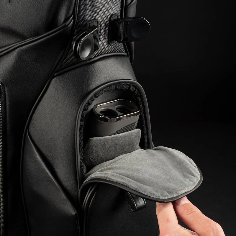 VESSEL Lux Carbon Stand Golf Bag - Pebbled Navy - Image 9