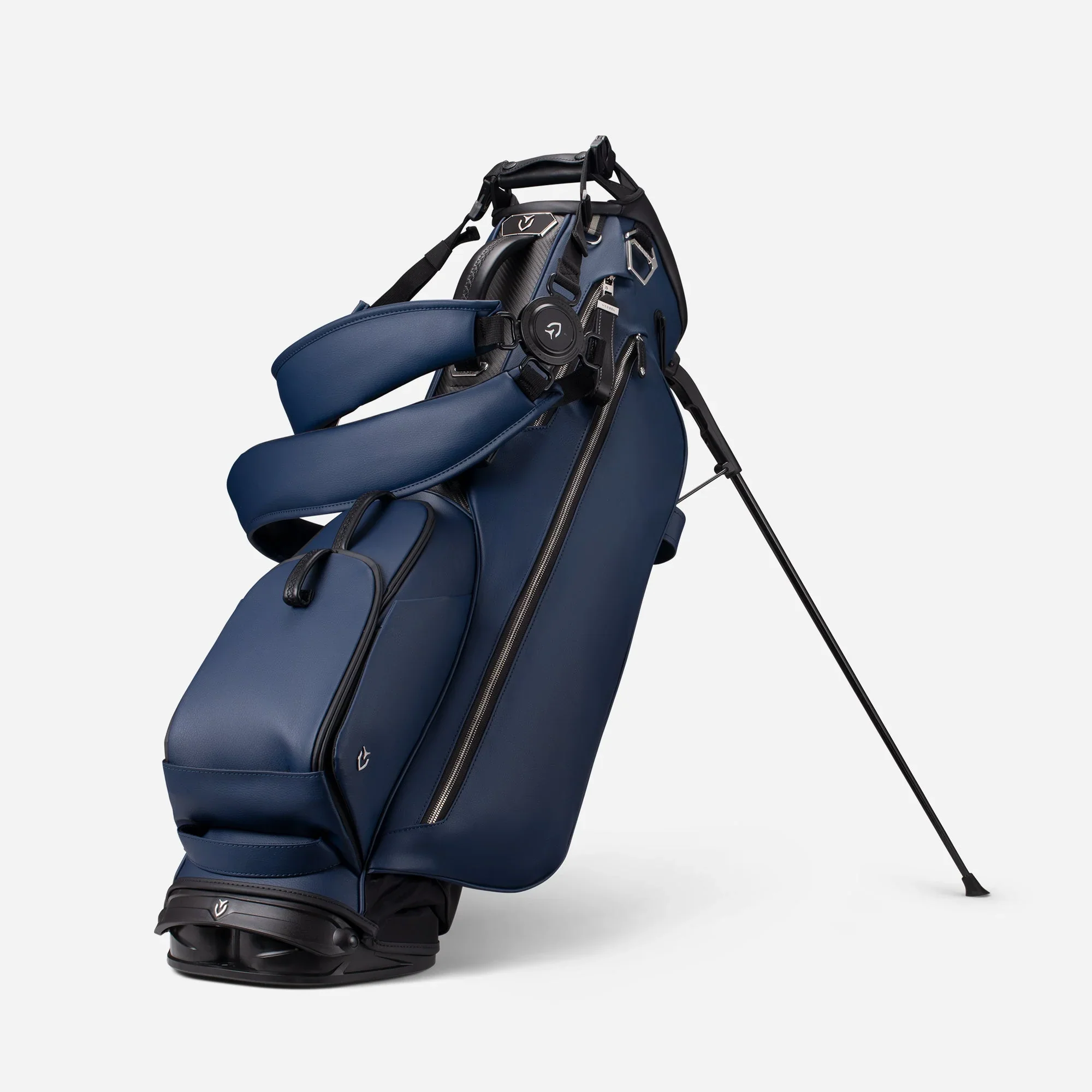 VESSEL Lux Carbon Stand Golf Bag - Pebbled Navy - Image 2