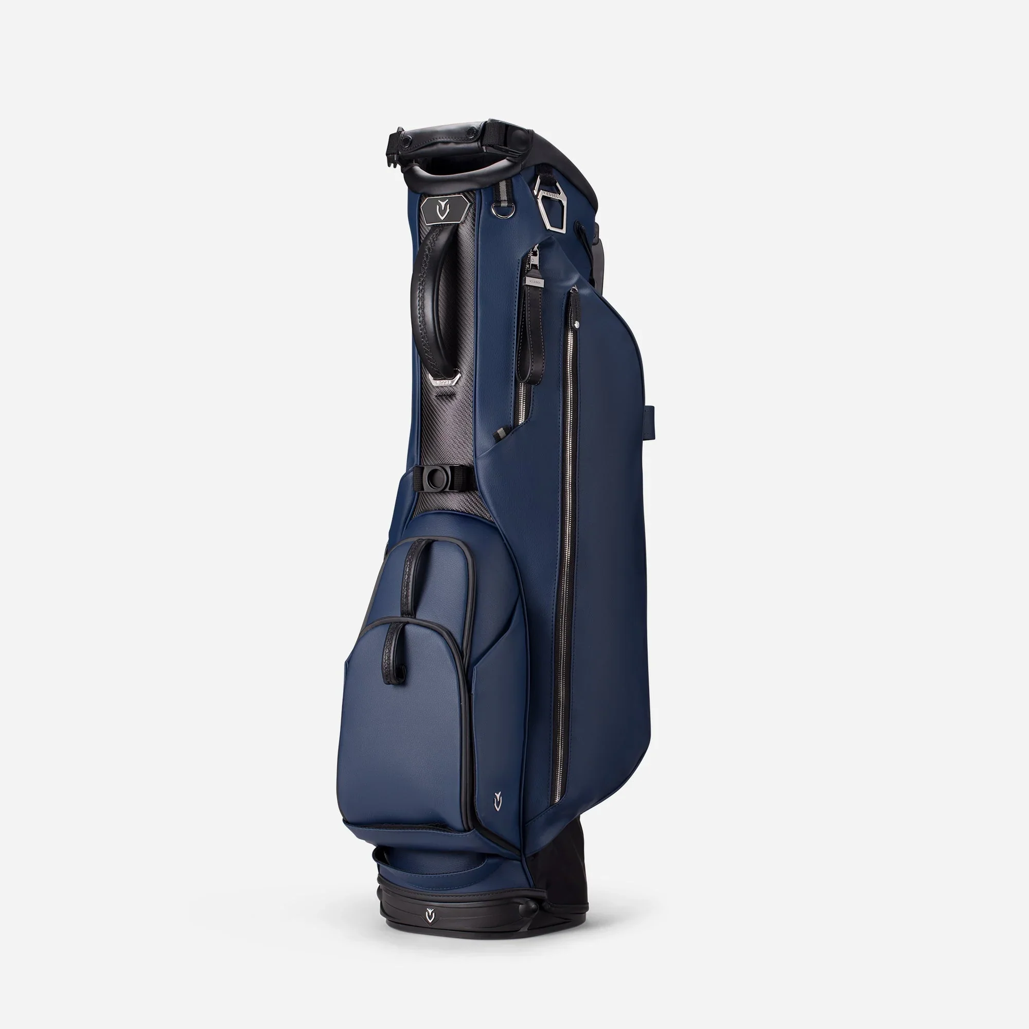VESSEL Lux Carbon Stand Golf Bag - Pebbled Navy - Image 4