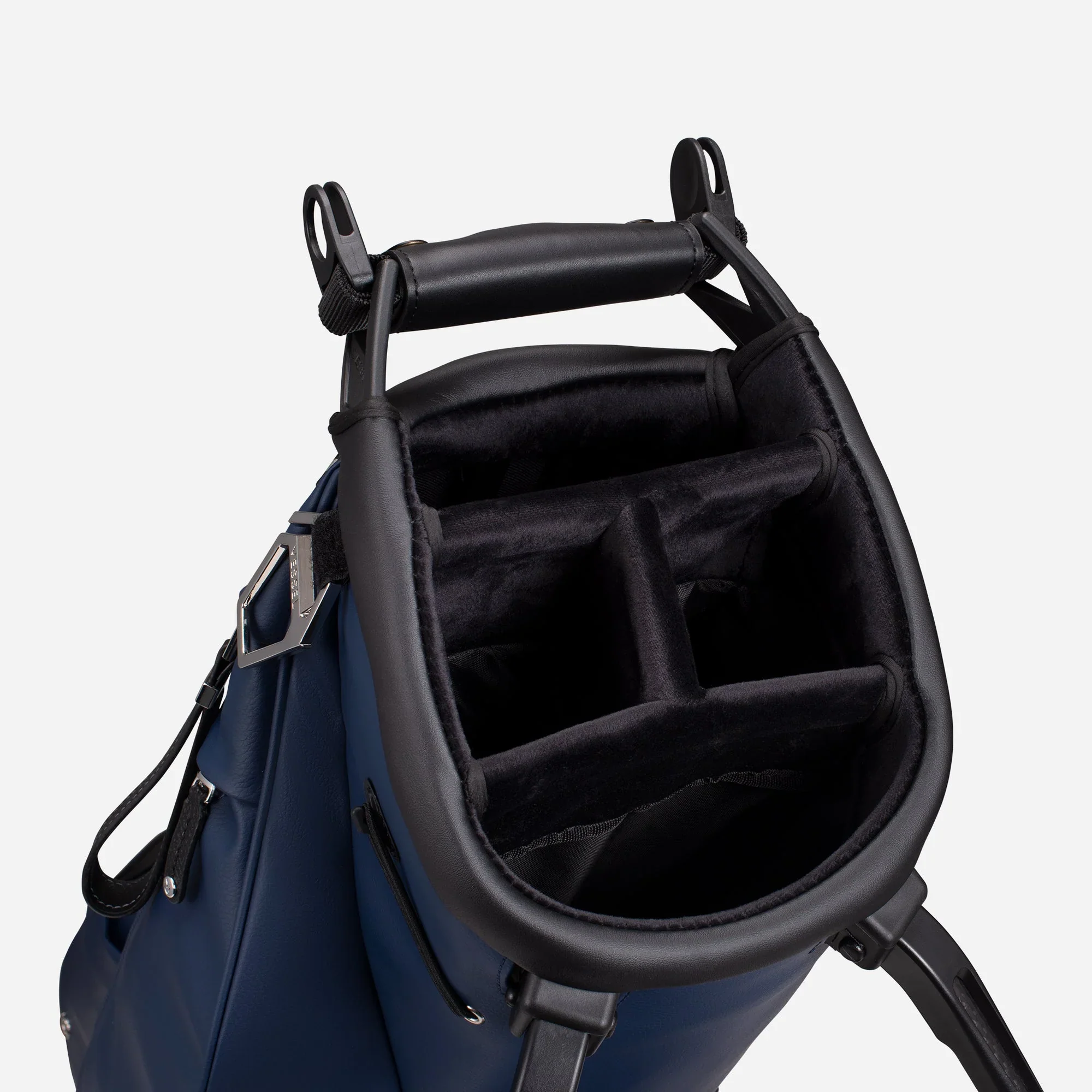 VESSEL Lux Carbon Stand Golf Bag - Pebbled Navy - Image 5