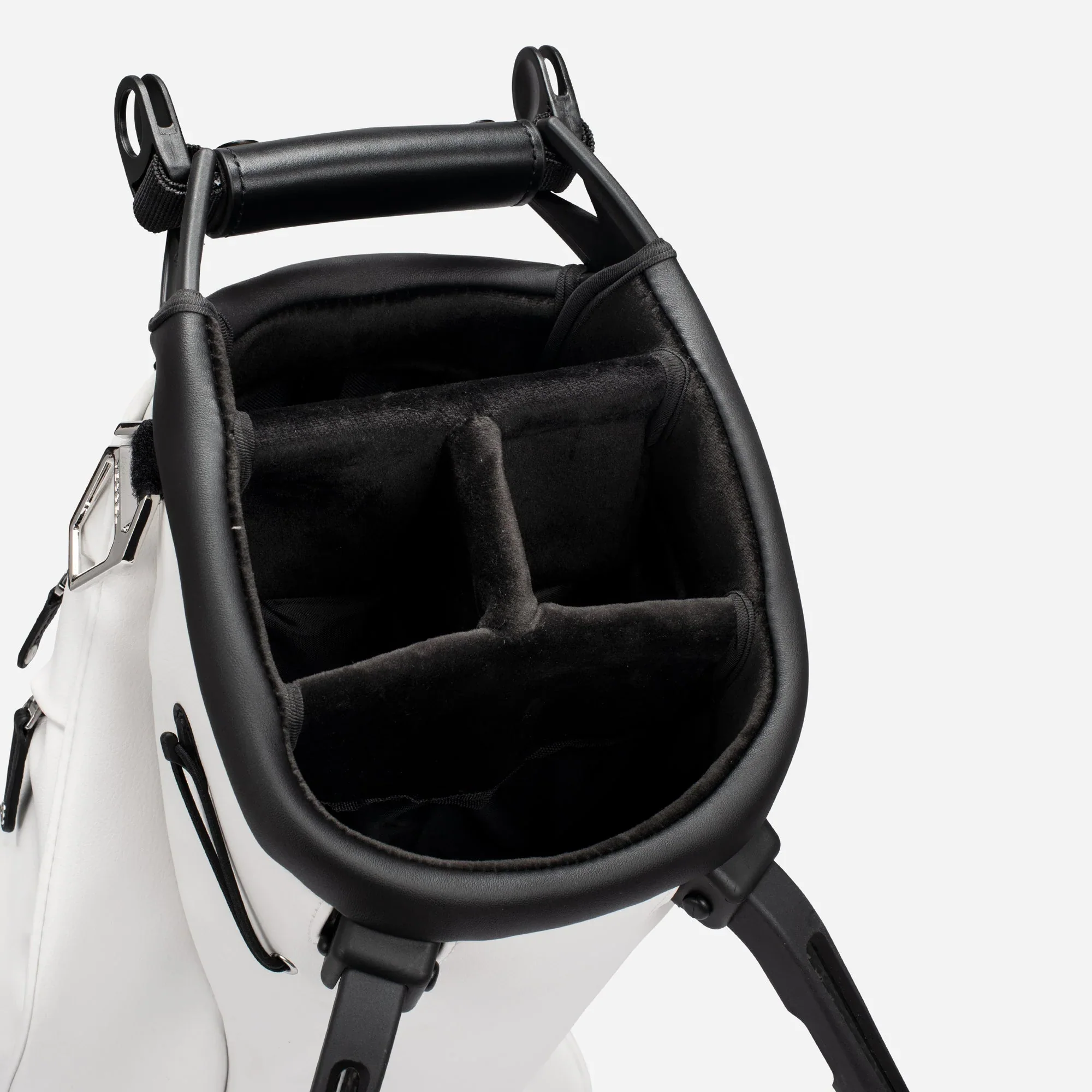 VESSEL Lux Carbon Stand Golf Bag - Pebbled White - Image 4