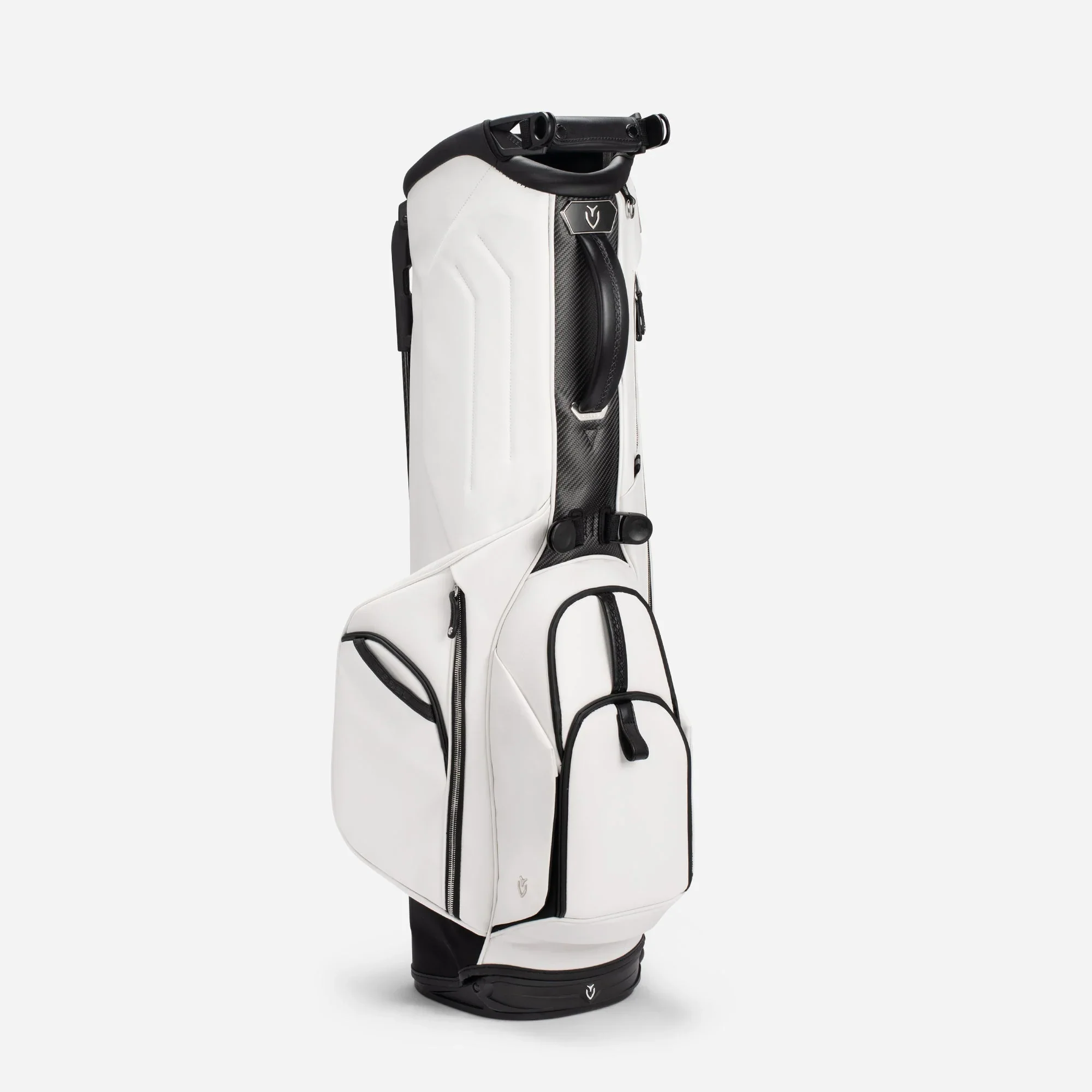 VESSEL Lux Carbon Stand Golf Bag - Pebbled White - Image 5