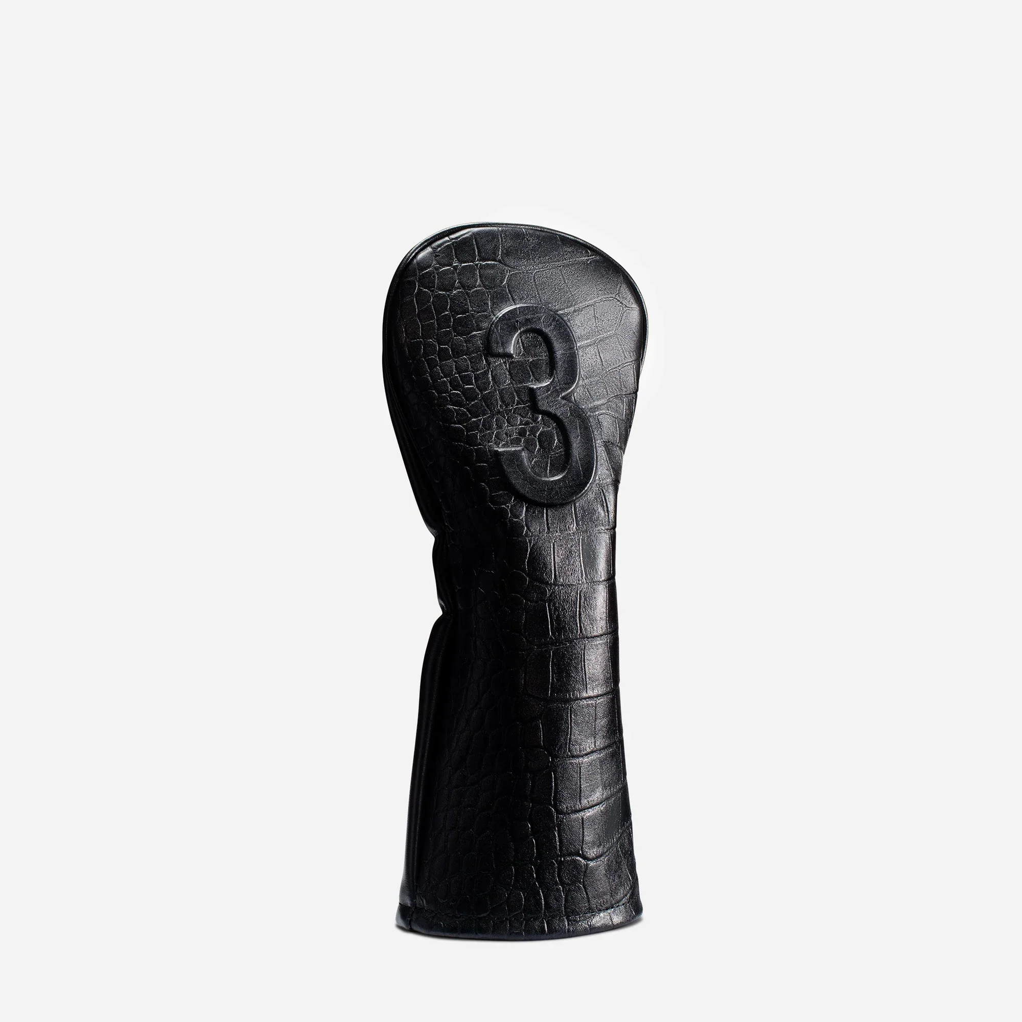 VESSEL Lux Embossé Premium Golf Club Headcover - Croc Black - Image 2