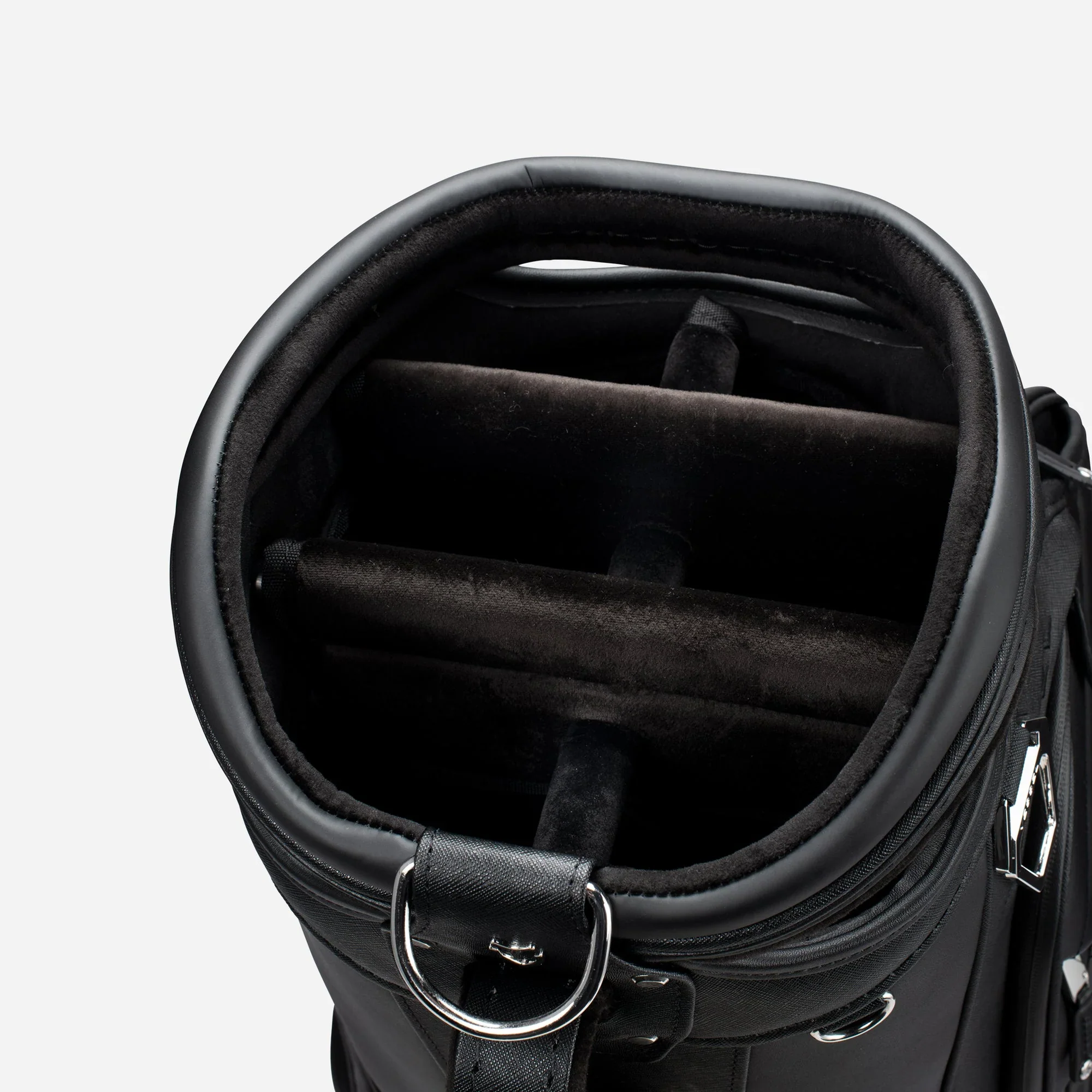 VESSEL Lux Prime Cart Golf Bag - Tour Styling Luxury Performance - Black - Image 4