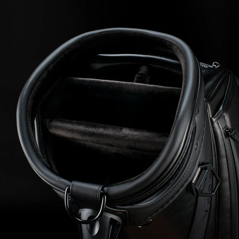 VESSEL Lux Prime Cart Golf Bag - Tour Styling Luxury Performance - Black - Image 11
