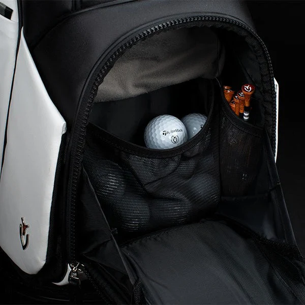 VESSEL Lux Prime Cart Golf Bag - Tour Styling Luxury Performance - Black - Image 12