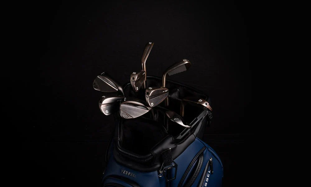 VESSEL Lux Pro Cart II Golf Bag - Pebbled Black - Image 24