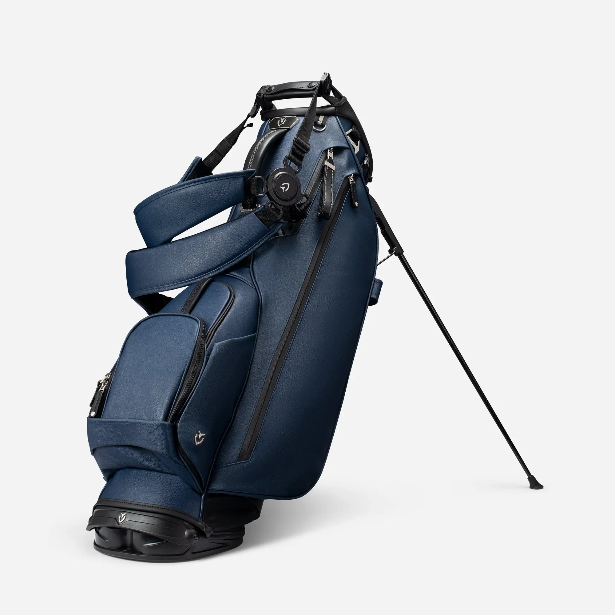 VESSEL Lux Stand Golf Bag - Crosshatch Navy - Image 2