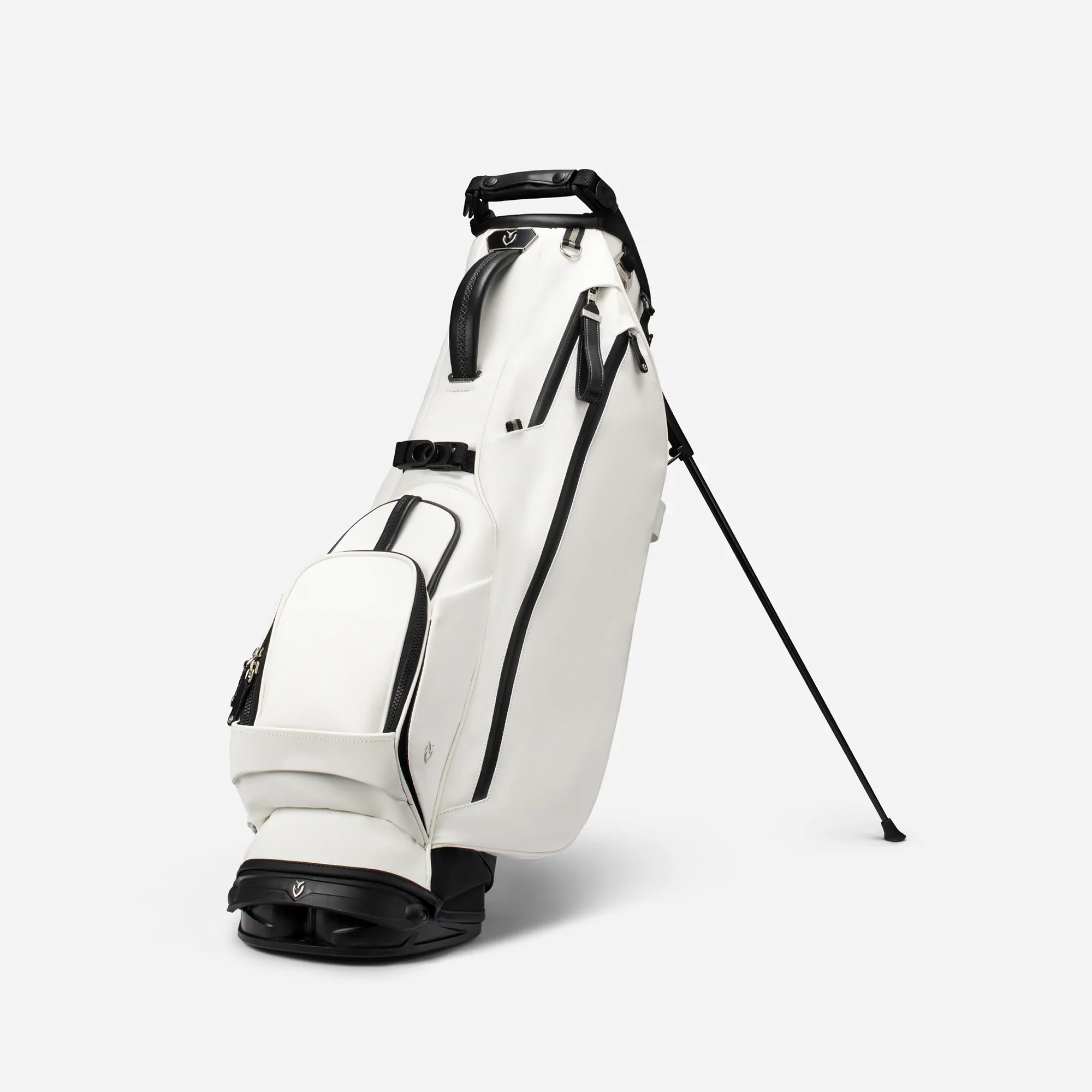 VESSEL Lux Stand Golf Bag - Crosshatch White - Image 2