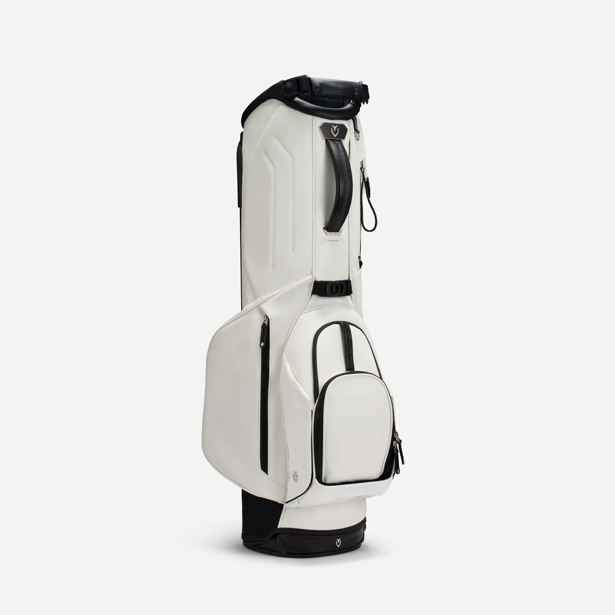 VESSEL Lux Stand Golf Bag - Crosshatch White - Image 7
