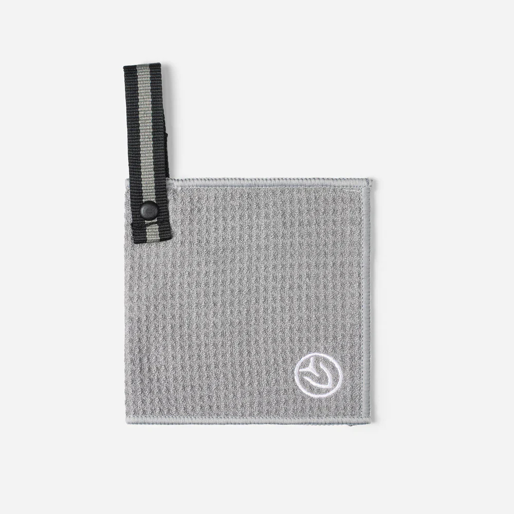 VESSEL Magnetic Golf Towel 5" x 5" - Grey - Image 2