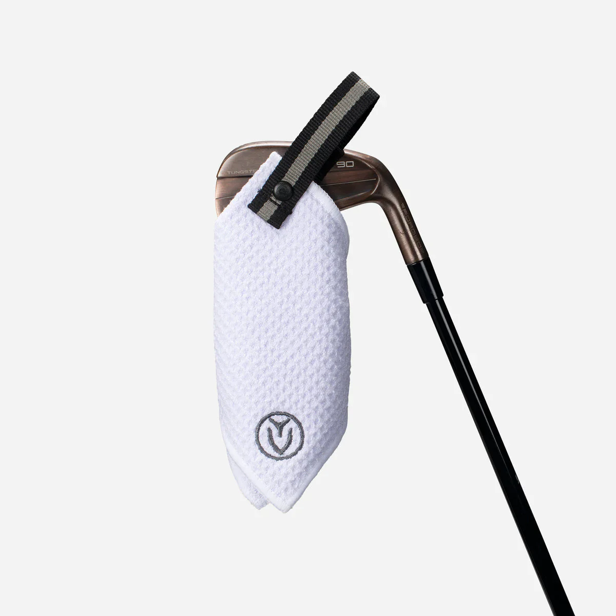 VESSEL Magnetic Golf Towel 5" x 5" - White - Image 3
