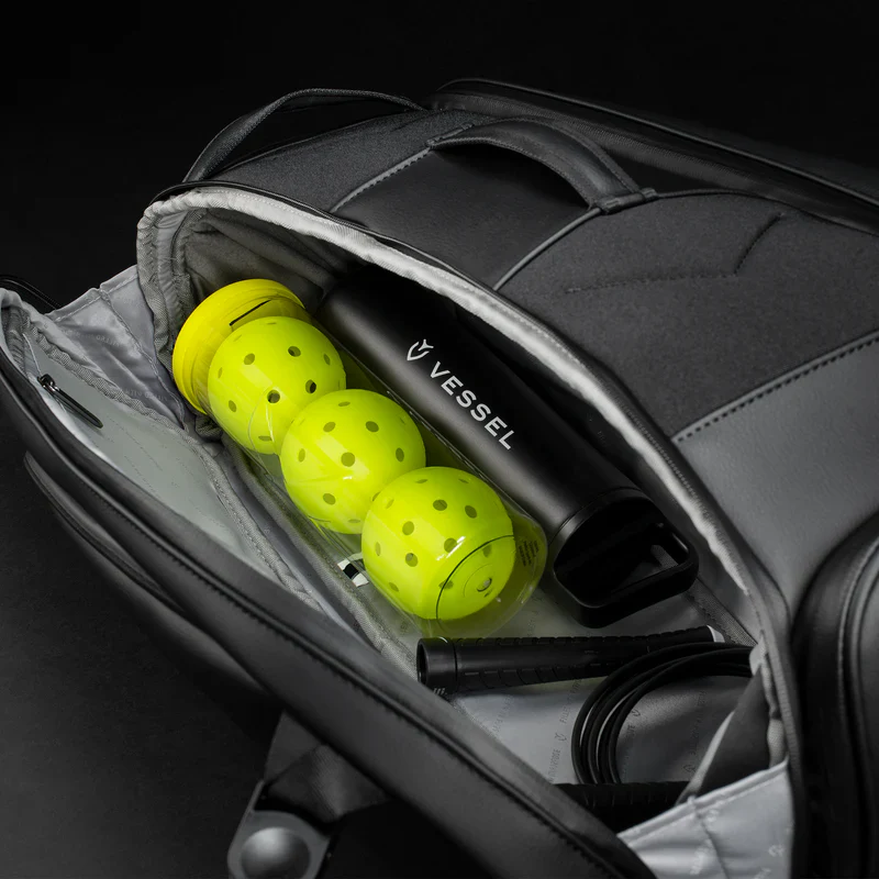 VESSEL Padel Racket Bag – Pebbled Black - Image 6