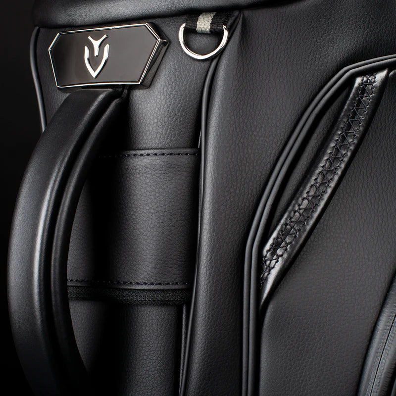 VESSEL Player V Pro Stand Golf Bag - Pebbled Black - Image 8