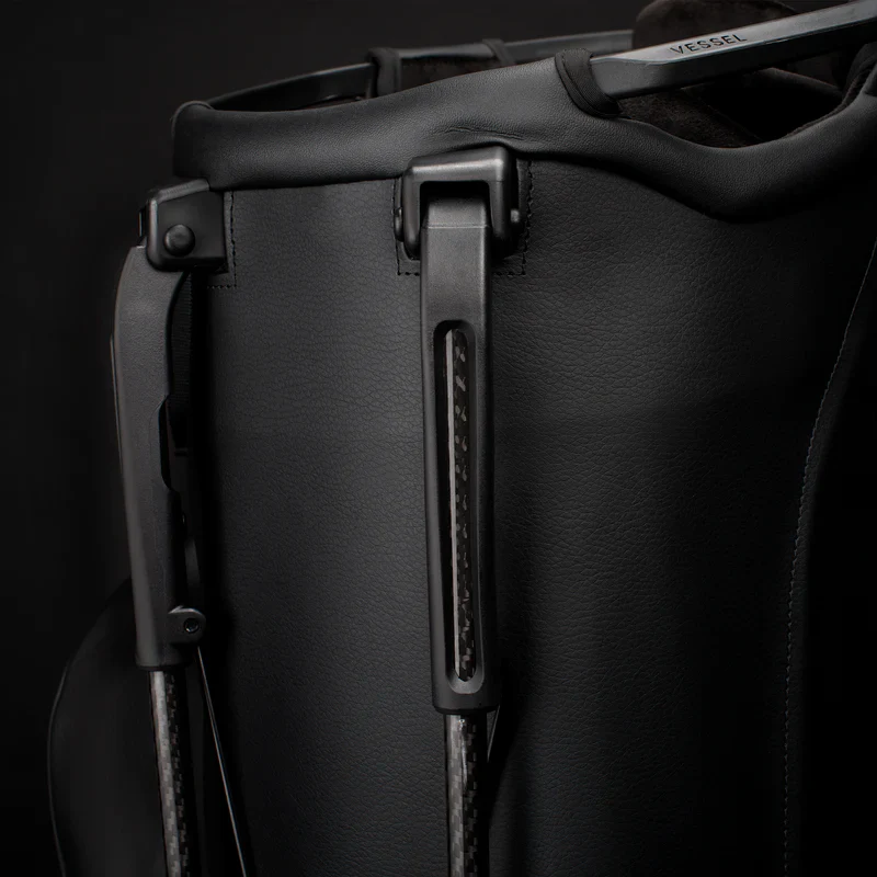 VESSEL Player V Pro Stand Golf Bag - Pebbled Black - Image 17