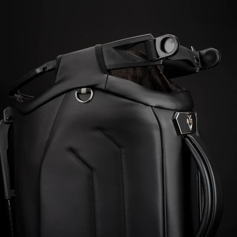 VESSEL Player V Pro Stand Golf Bag - Pebbled Black - Image 18