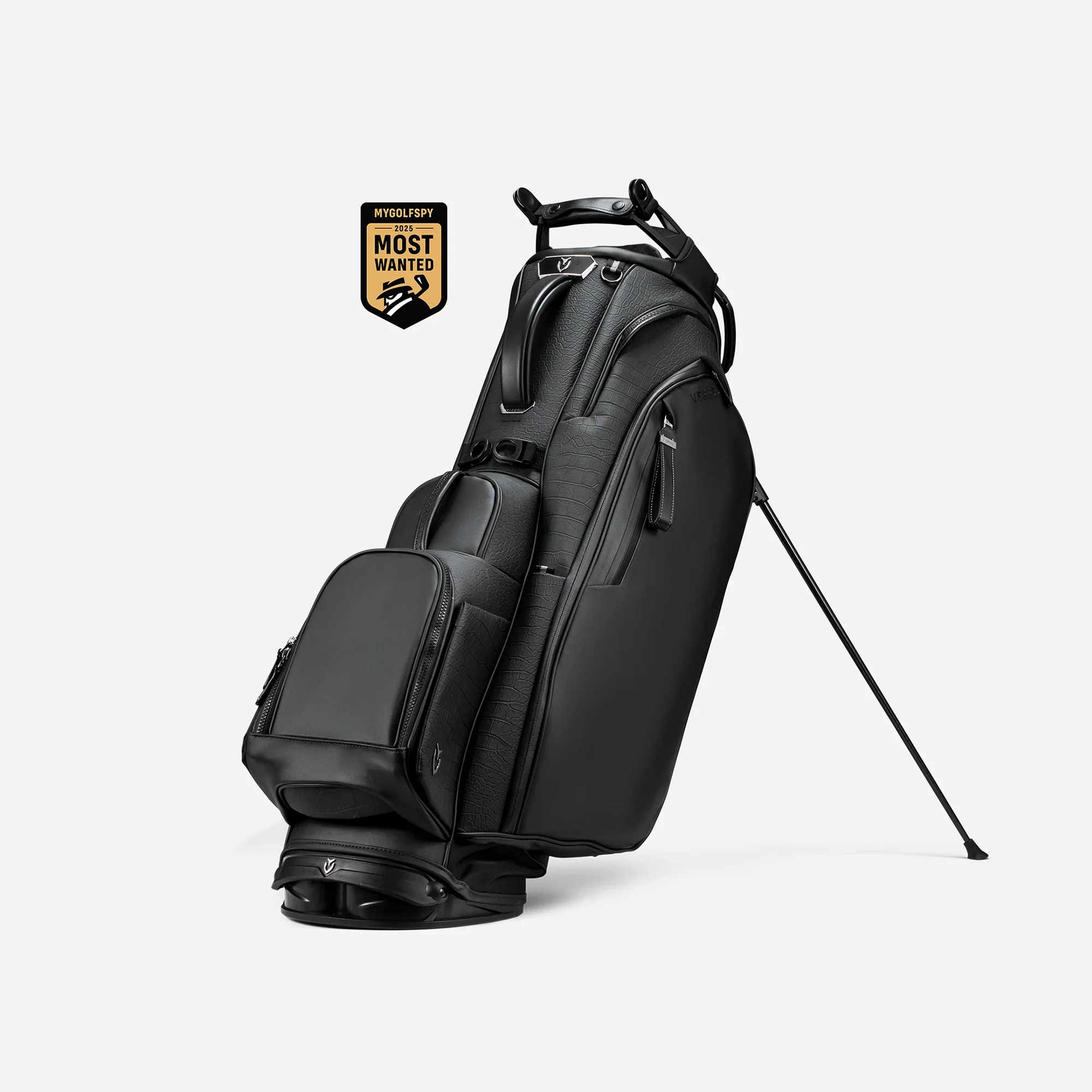 VESSEL Player V Pro Stand Golf Bag - Croc Black - Image 10
