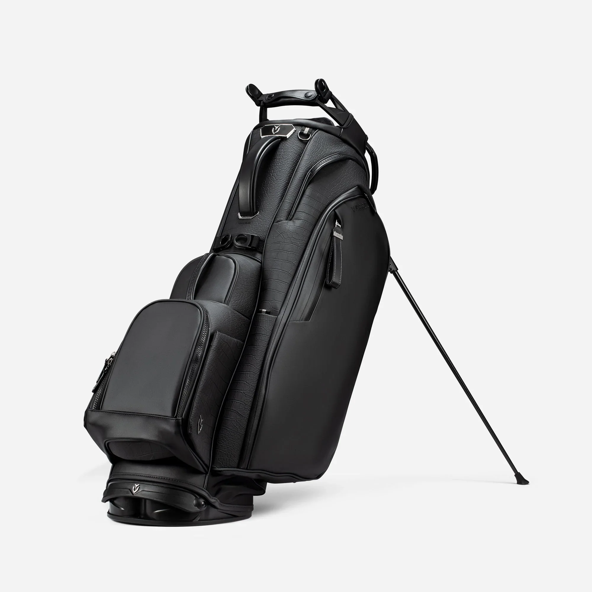VESSEL Player V Pro Stand Golf Bag - Croc Black - Image 2
