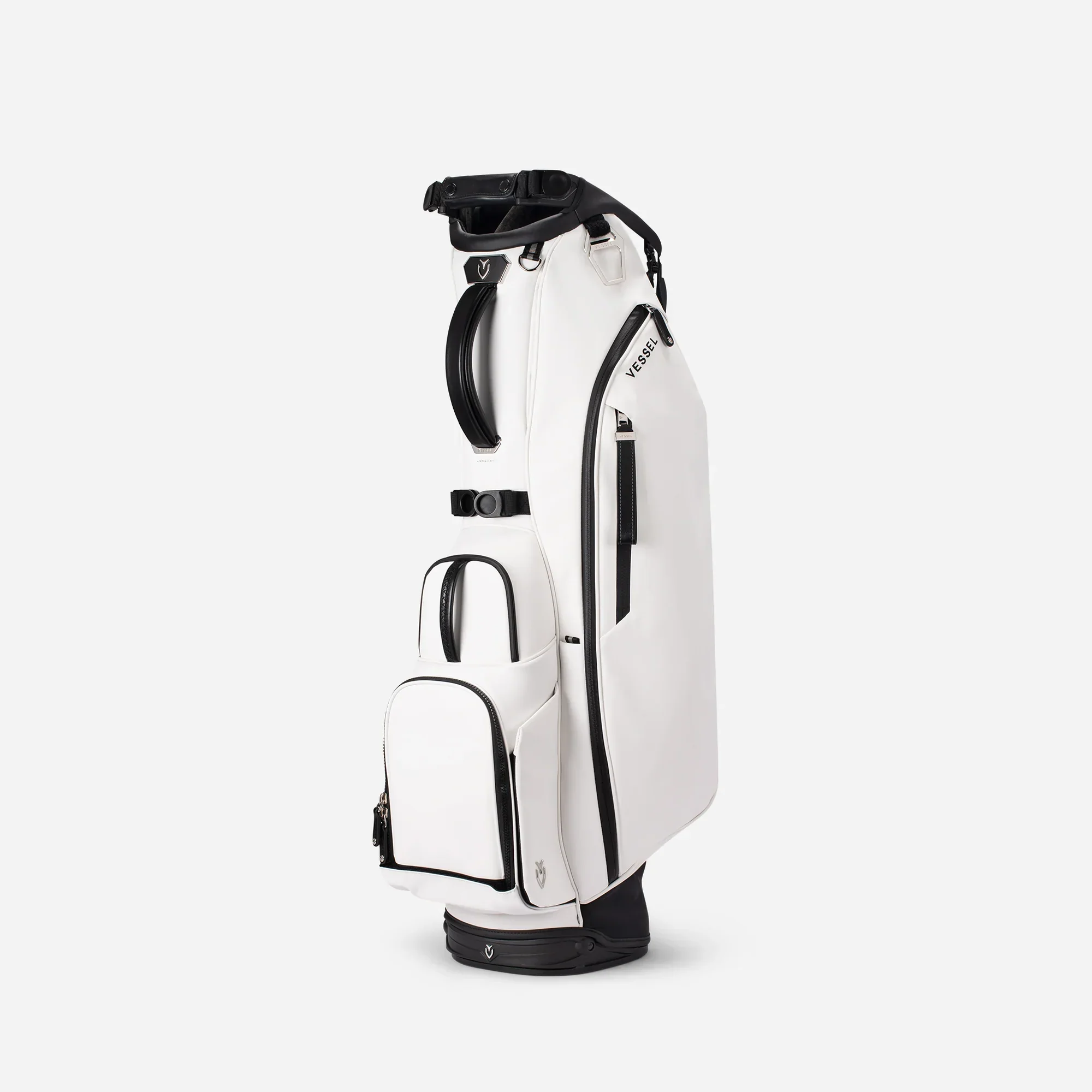 VESSEL Player V Stand Golf Bag - Pebbled White - Image 3