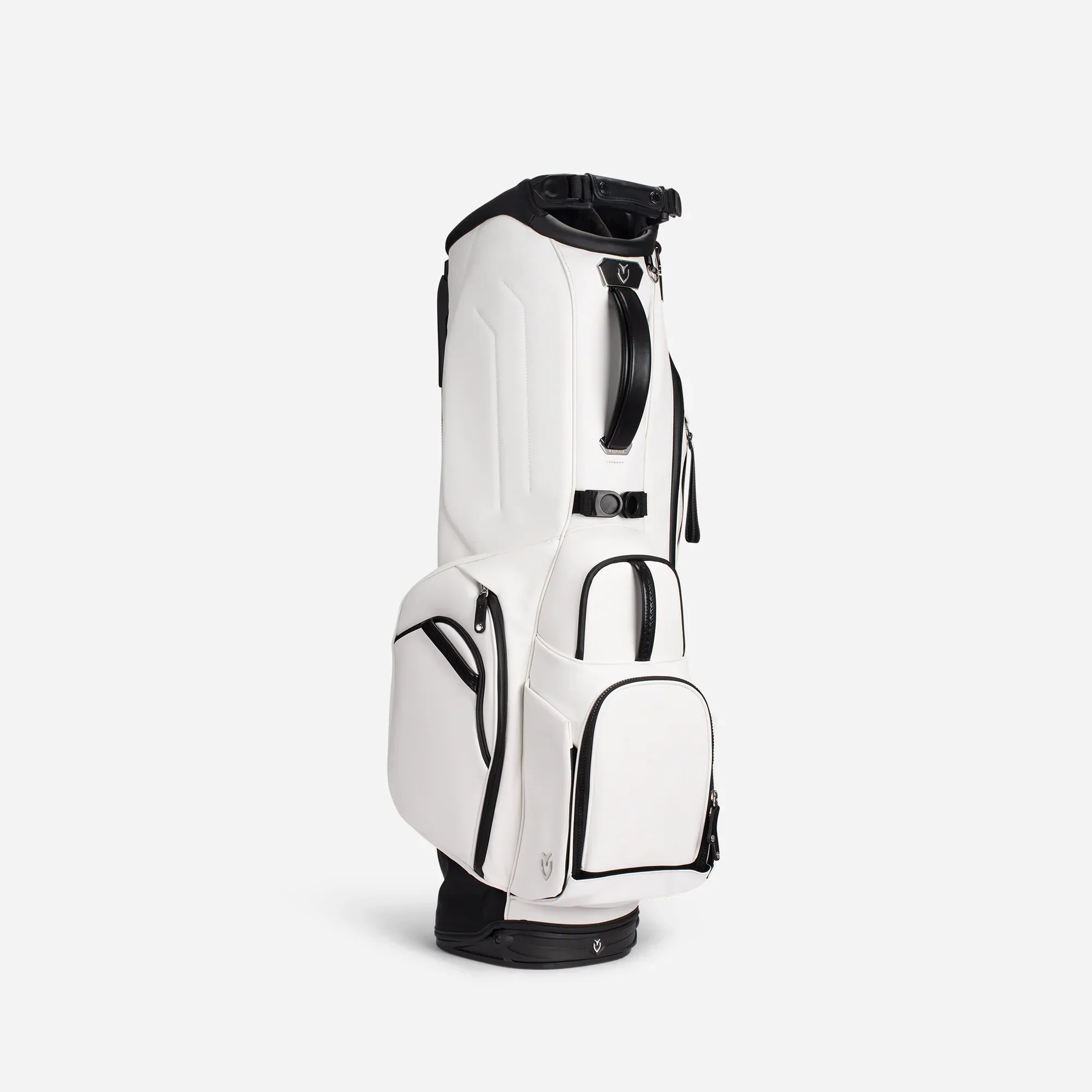 VESSEL Player V Stand Golf Bag - Pebbled White - Image 5