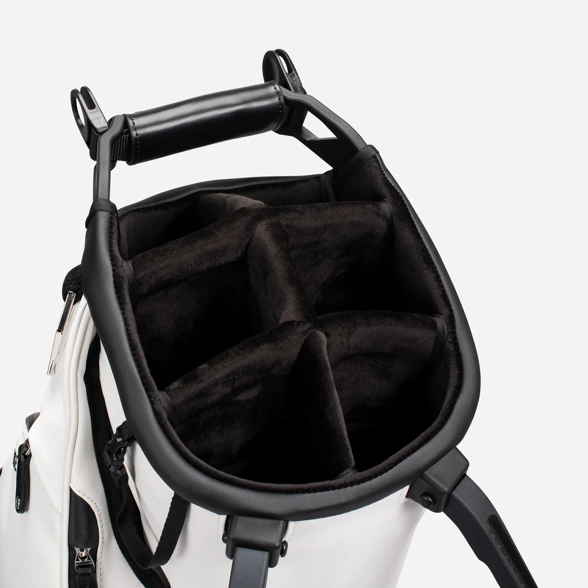 VESSEL Player V Stand Golf Bag - Pebbled White - Image 6
