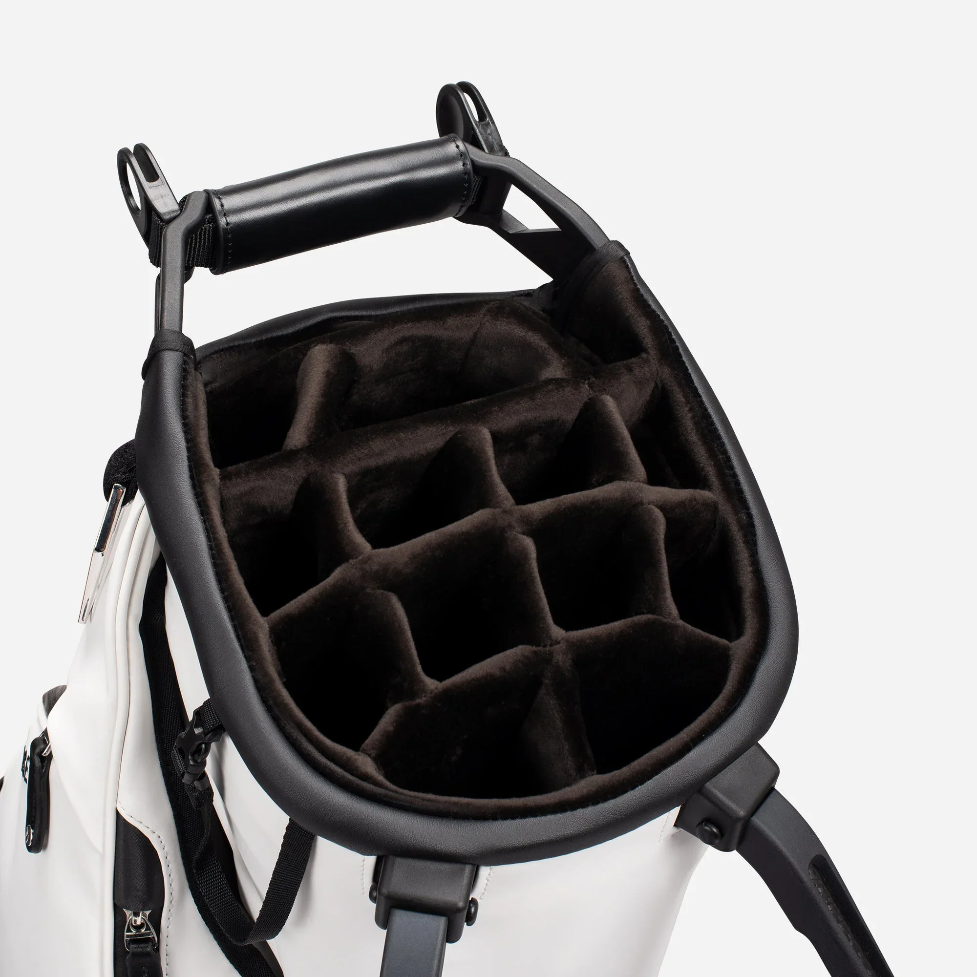 VESSEL Player V Stand Golf Bag - Pebbled White - Image 7