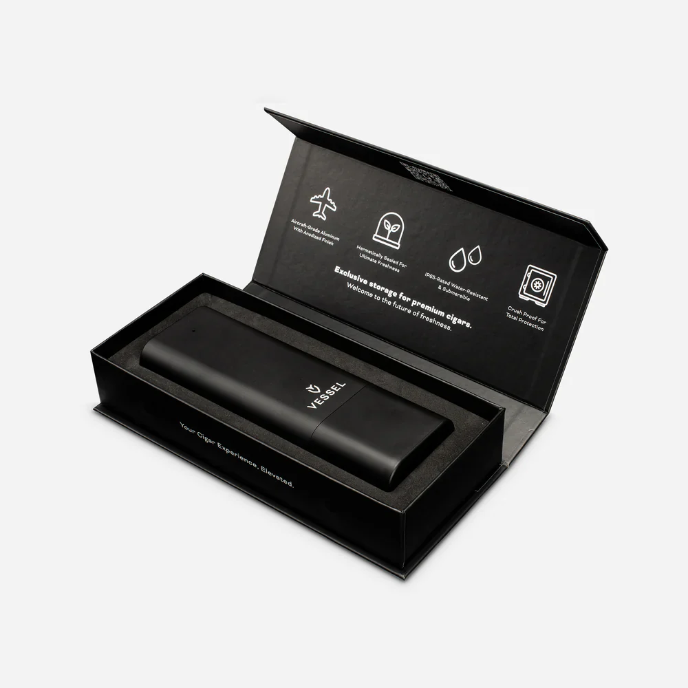 VESSEL x Tübr Gordo Alümen Cigar Case – Black - Image 6