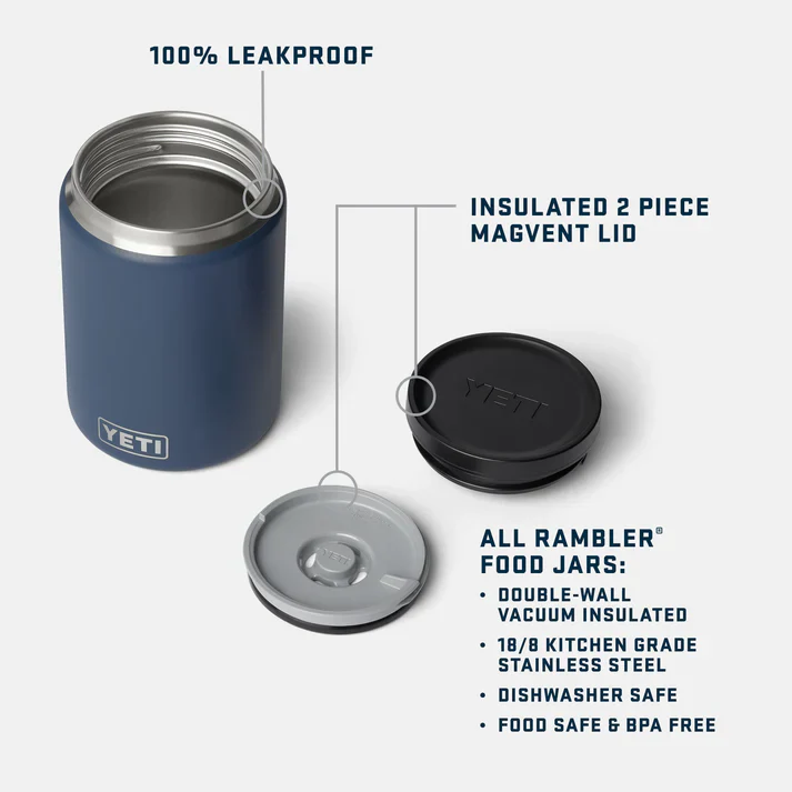 YETI 24 oz (710 ml) Insulated Food Jar - Stainless Steel - Image 7