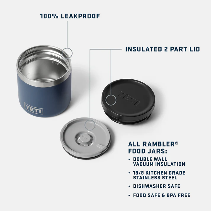 YETI 8 OZ (237 ml) Insulated Food Jar - Navy - Image 3