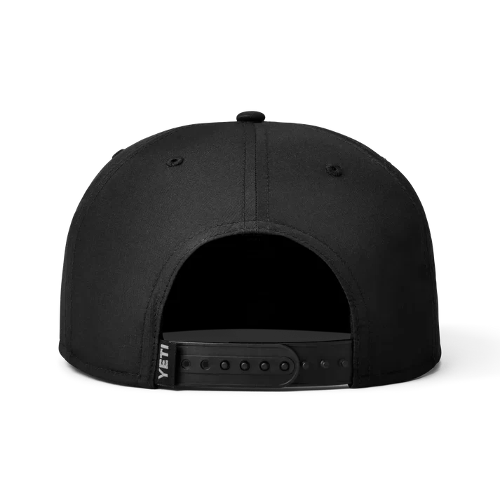 YETI COOLERS Mid Pro Flat Brim Rope Hat – Black - Image 3