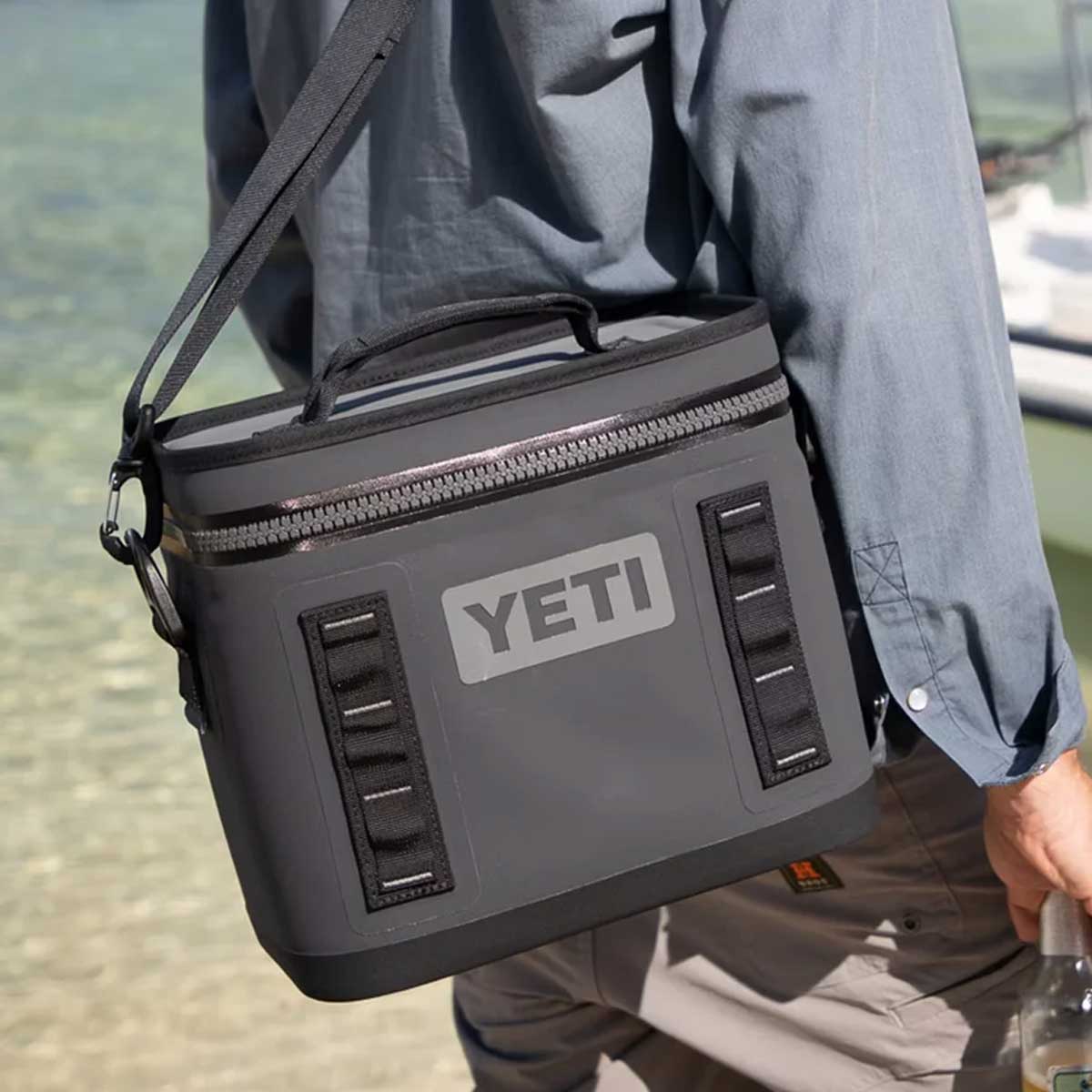YETI Hopper Flip 8 Waterproof Leakproof Fabric Cooler Bag - Charcoal - Image 2