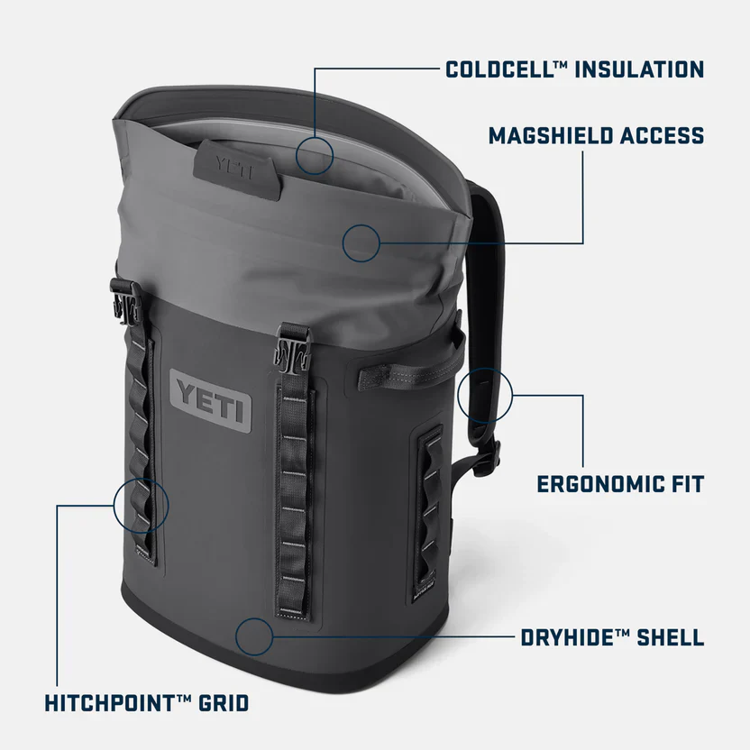 YETI Hopper M20 Backpack Soft Cooler - Olive - Image 8