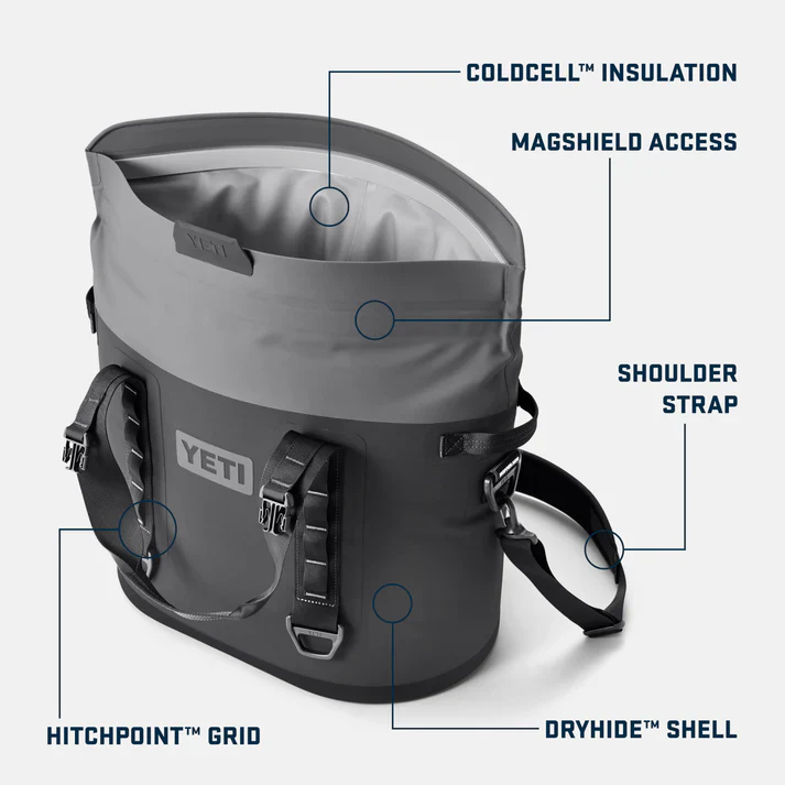 YETI Hopper M30 Soft Cooler Bag - Navy - Image 8