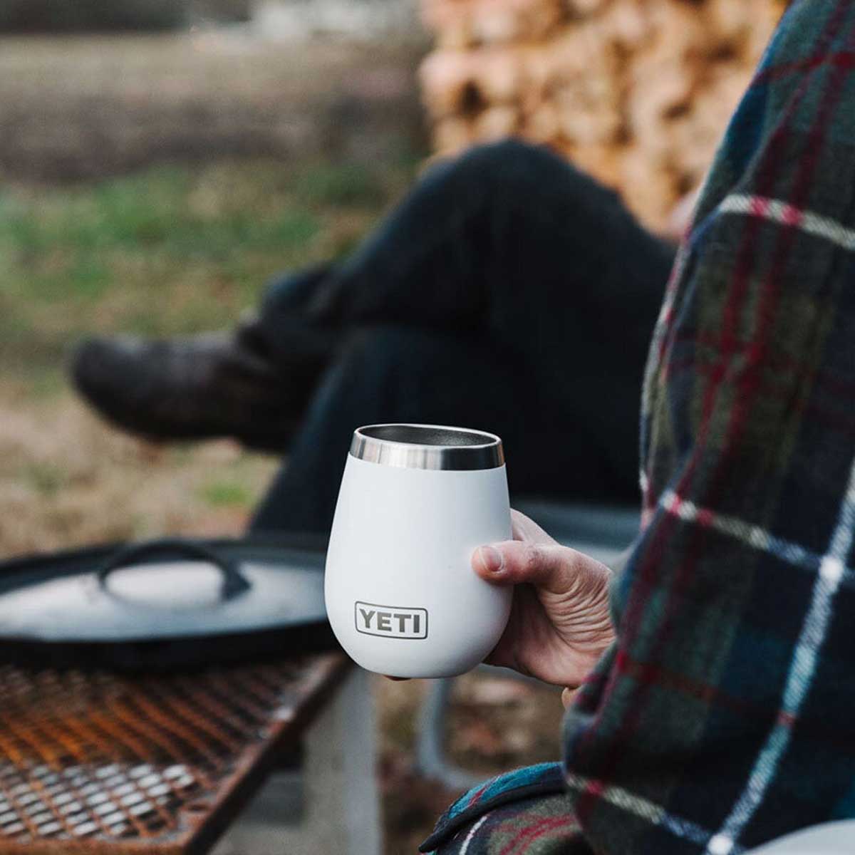YETI Rambler 10 OZ (296ml) Wine Tumbler With Magslider Lid - White - Image 3
